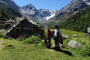 26 In Alpe Ventina con prima vista verso il ghiacciaio 